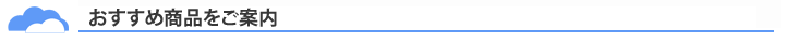 おすすめ商品をご案内